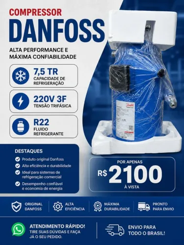 Compressor Scroll Danfos 7,5 TR 220v 3f
