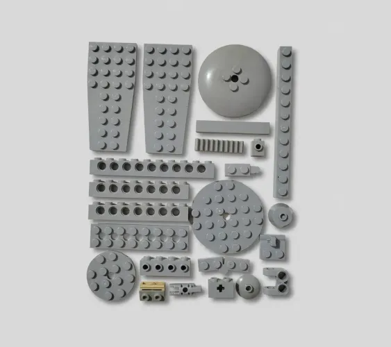 Lote de peças cinza claro - Lego original