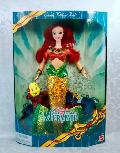 BONECA BARBIE ARIEL PEQUENA SEREIA HOLIDAY MATTEL RARA ITEM DE COLECIONADOR