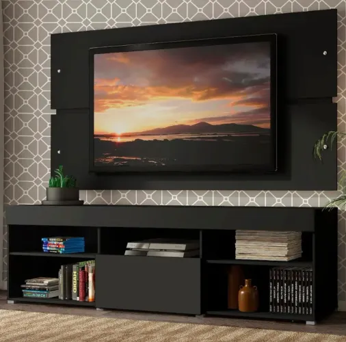 Rack + painel (novo na caixa)