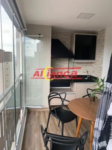 Lindo Apartamento 3 Dormitórios sendo 1 suíte, Varanda gourmet - The Gate - Guarulhos