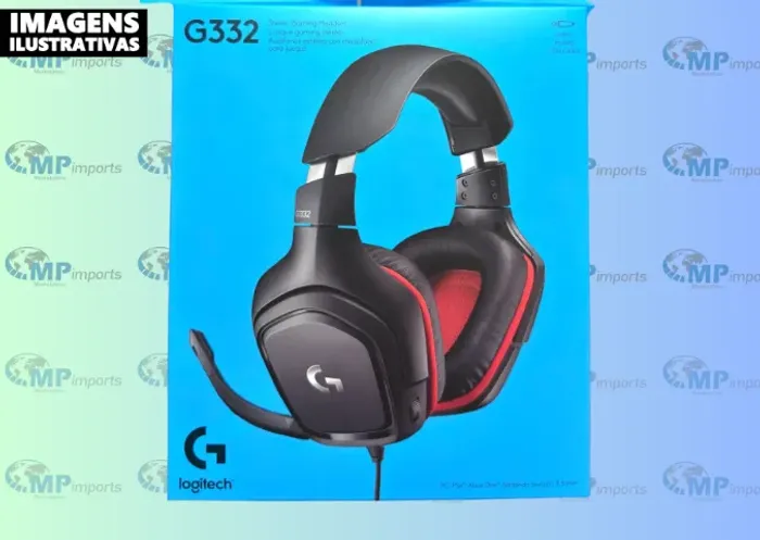 Loja MP Imports: Headset Gamer Com Fio Logitech G332, drivers de áudio de 50 mm