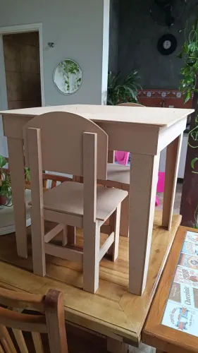 Mesinha infantil MDF cru