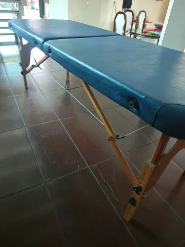 Maca Portátil Dobrável Arktus de Madeira - Larga (70cm) com Altura Regulável