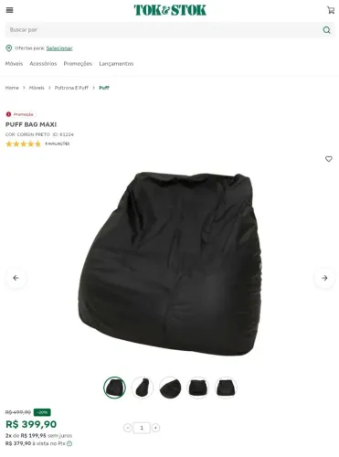 Puff bag maxi tok stock - 2 unidades!! 