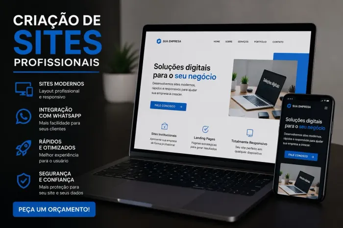 Criação de Sites Profissionais | Desenvolvedor Freelancer
