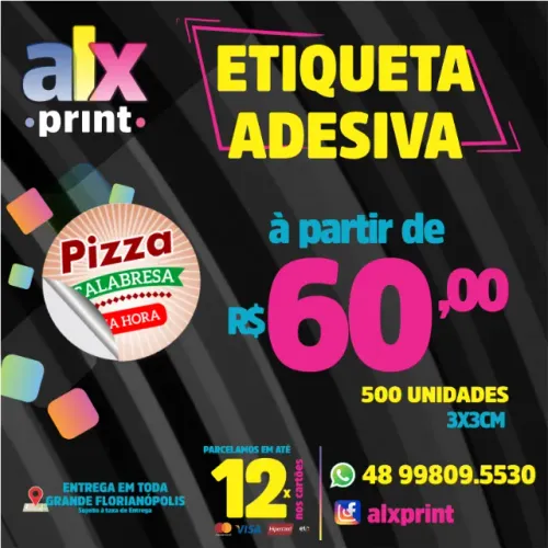 Etiquetas e rótulos em adesivo vinil com recorte digital