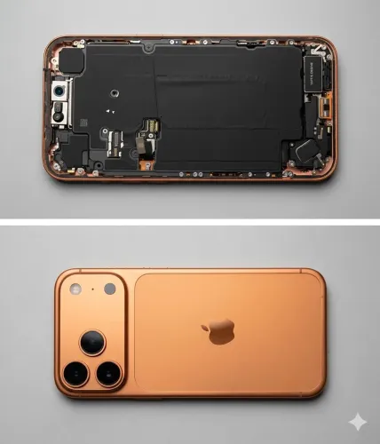 Carcaça iPhone 17 pro max original retirada (usada)