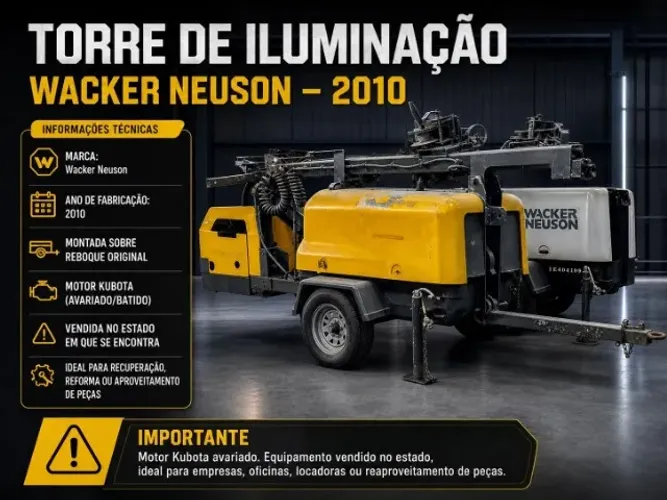 TORRE DE ILUMINAÇÃO WACKER - NO ESTADO