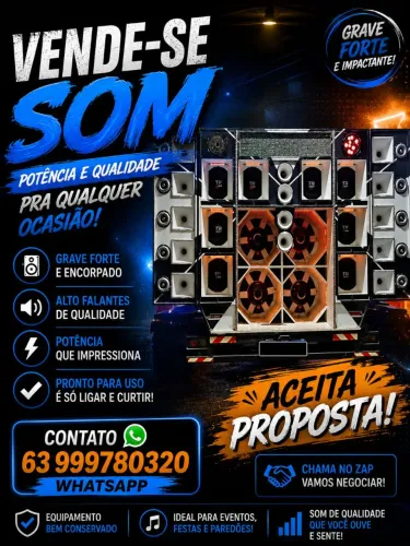 VENDO SOM DE PAREDÃO COMPLETO
