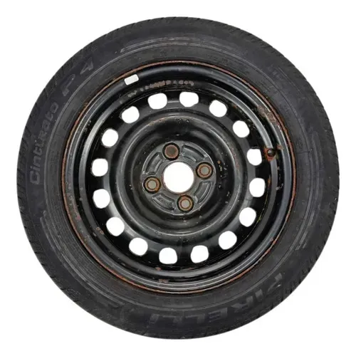 Roda Estepe Peneu Pirelli 175 / 65 Aro 15 4x100mm City 2010 Preto