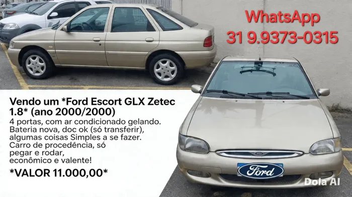 Ford Escort GLX 1.8i 16V 4P 2000