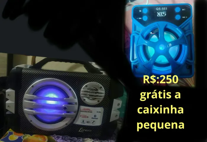 250 leva grátis essa mini caixinha funcionando tudo