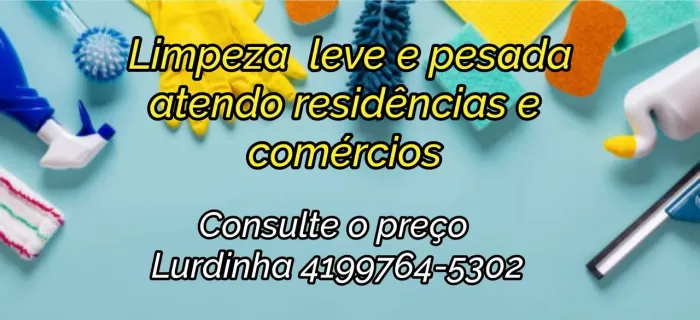Faço limpeza pesada ou leve