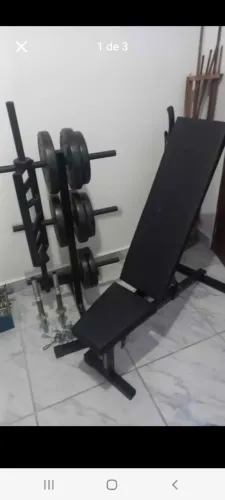 Vende banco reclinavel + alteres