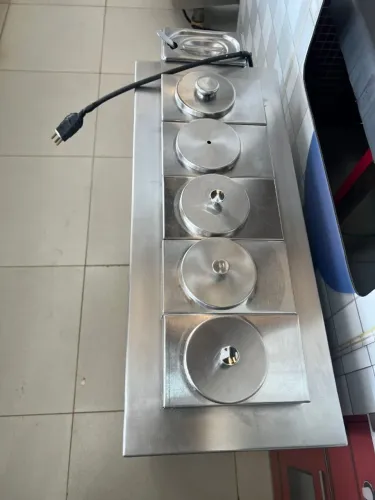 Balcão Refrigerado para Caldas e Coberturas de Sorvete/Açaí - Inox Profissional