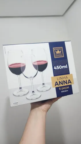 Taça de Vinho Cristal 450ml