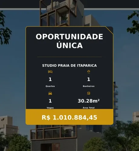 Oportunidade Única: Studio Cobertura em Praia de Itaparica com Lazer