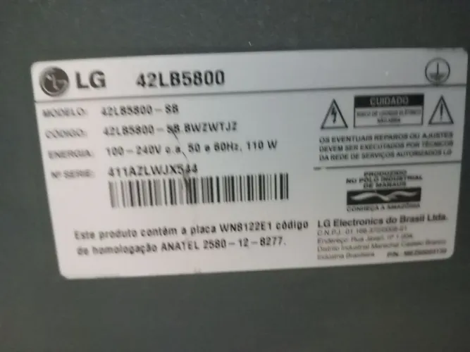 PEÇAS TV LG SMART 43 42LB5800