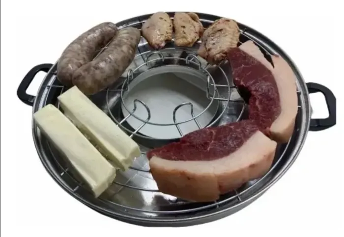 Churrasqueira a gás de cozinha