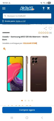 Sansung m53 zero sem risco sem trinca nunca quebrou