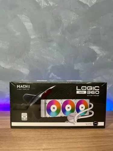 Watercooler Galax Logic Mach 1 360mm White - RGB (PARCELAMOS EM ATÉ 12x)