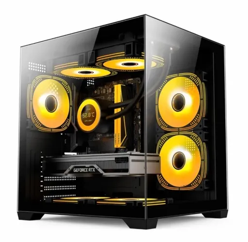 Gabinete Gamer Profissional Novo e Lacrado - Nunca Usado - Alta Qualidade - 3 Fans