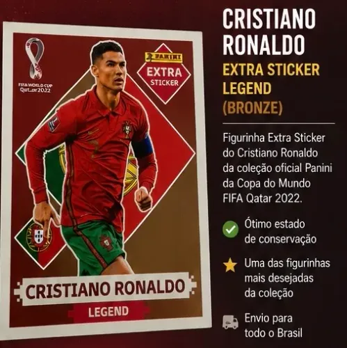 Cristiano Ronaldo Extra Sticker Legend (Bronze)