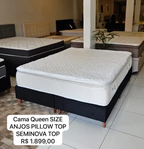 Colchão Anjos QUEEN SIZE SEMINOVO PILLOW TOP - Entrego!