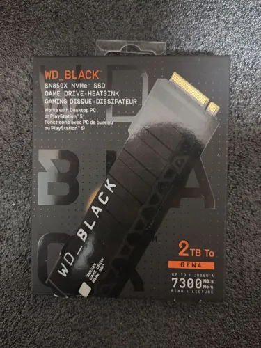 SSD WD Black SN850X 2TB 7300MB/s NVMe PCIe 4.0 Dissipador PS5 PC - Estado de Novo Na Caixa