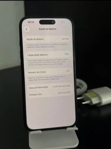 iphone 16 em perfeitas condições, nenhuma peça trocada 100% original com bateria completa