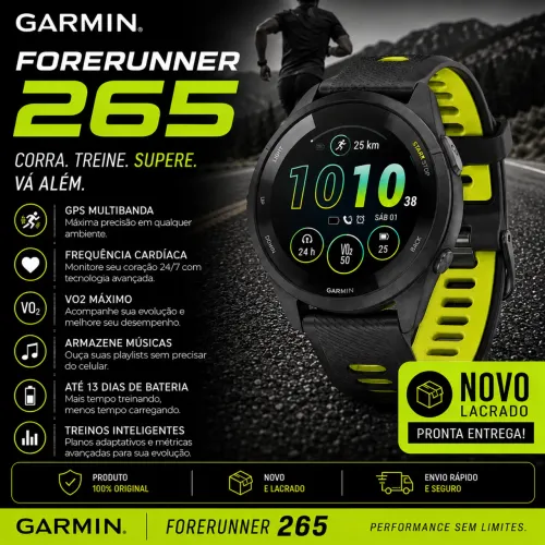 Garmin Forerunner 265 | AMOLED | GPS Multibanda | 100% Original