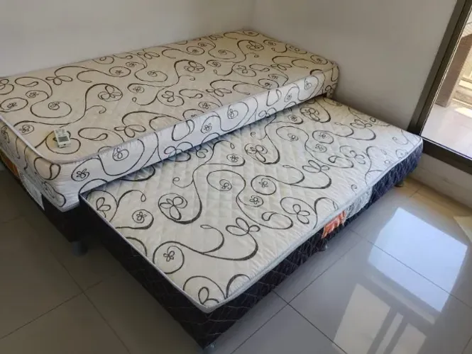 Cama Box Solteiro com Auxiliar
