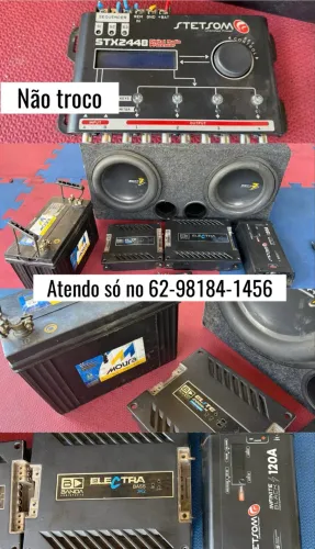 Som automotivo + bateria SÓ VENDO TUDO JUNTO