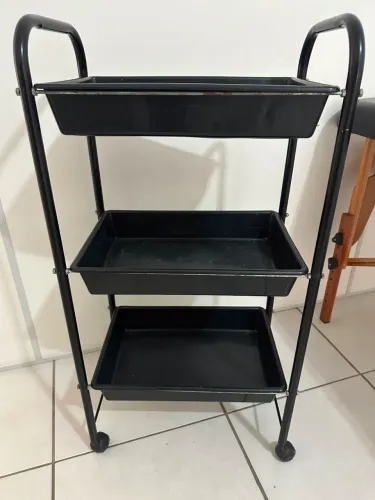 Carrinho organizador de 3 bandejas