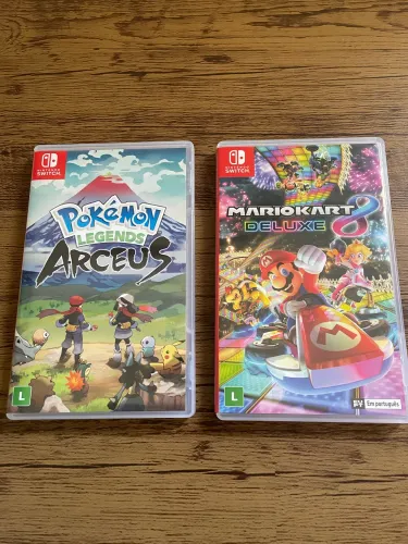 Mário kart 8 deluxe / Pokémon legends Arceus - Jogos Nintendo switch