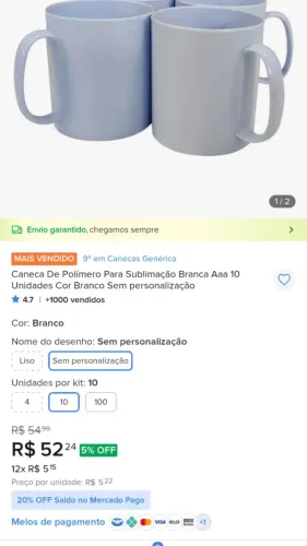 Kit sublimação