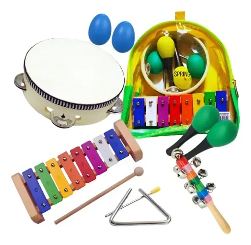 KIT PERCUSSAO INFANTIL SPK-010 SPRING KIDS