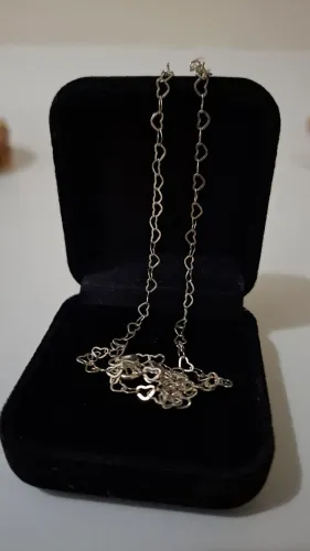 Chocker Corações Prata 925