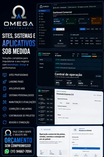 Desenvodor de Sistemas e Sites sob Medida