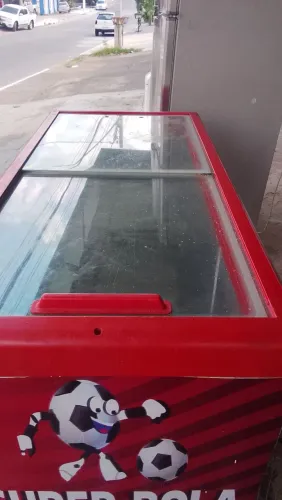 freezer horizontal tampa de vidro