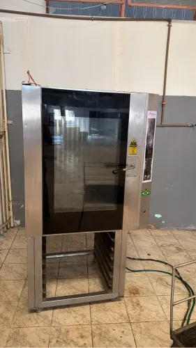 Forno elétrico industrial todo em inox para padaria