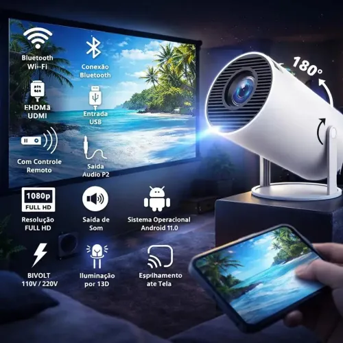 Projetor Android 4K