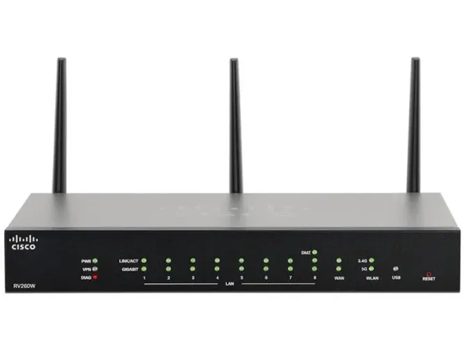 Roteador Wi-Fi com 8 portas LAN Gigabit Cisco RV260W