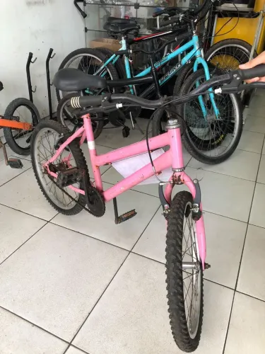 BICICLETA ARO 20 FEMININA ROSA