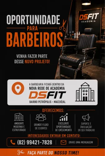 Procuramos Barbeiros | Bairro Petrópolis - Maceió/AL