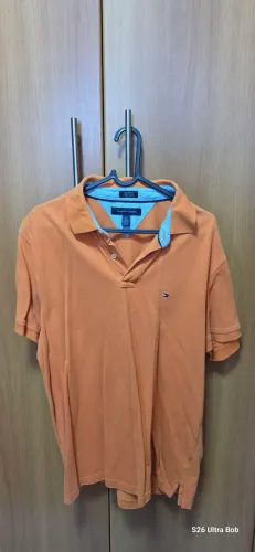 Tommy Hilfiger polo masculina tam. G laranja original e em perfeito estado.