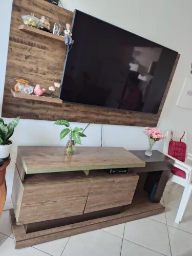 Painel para tv com rack