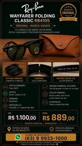 Ray-Ban RB4105 Wayfarer Folding Classic - Original