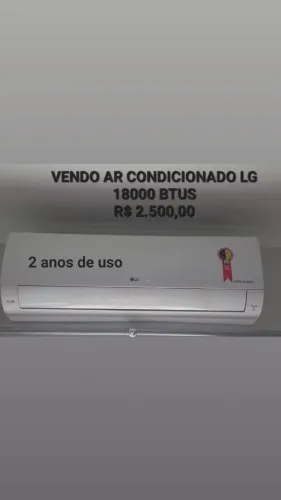 Ar condicionado 18 mil Btus